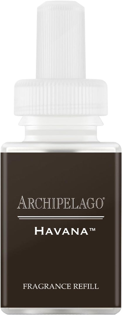 Archipelago Botanicals Pura Havana Smart Home Scent Refill, Air Diffuser Refill with Up to Six Weeks of Long-Lasting Fragrance per Refill, Clean Air Freshener for Home or Office, 0.33 Fl Oz