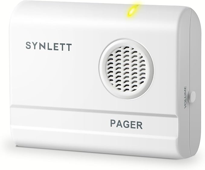Portable Pager Accessory for Simple Alert Caregiver System | Portable receiver with audible alerts for caregiver assistance, home care and elderly monitoring