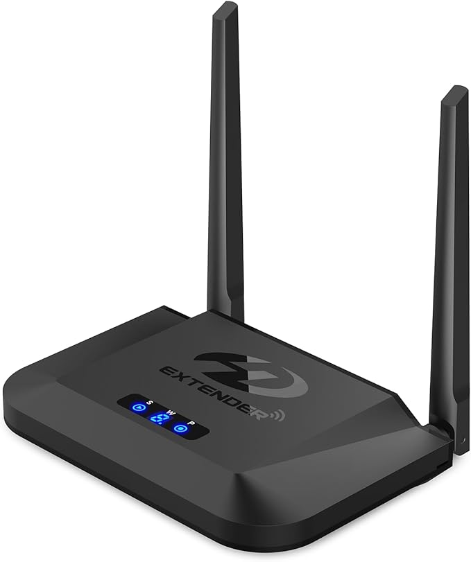 Remote Control Extenders Wireless HDMI Receiver for Graige 952, 4K 30HZ, 1000 FT, HDMI Loop-Out, IR Extend, Dual Cooling Systems, 9 Channels, 1 TX to 3 RXS