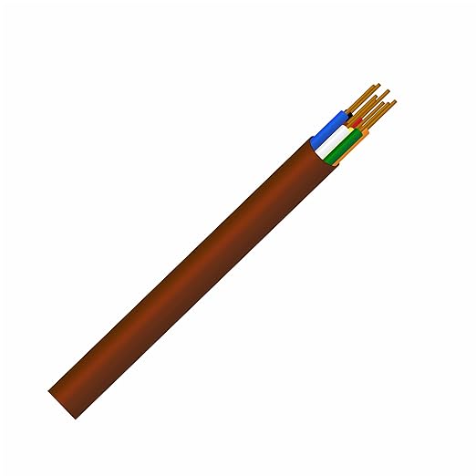 Thermostat Wire 18/5 18 Gauge 5 Conductor ETL 18-5 100 Feet Brown (18-5 Brown, 100Feet（30 Meter）)