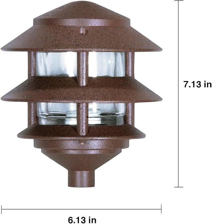 Nuvo Lighting SF76/632 Transitional One Light Post Mount in Bronze/Dark finish