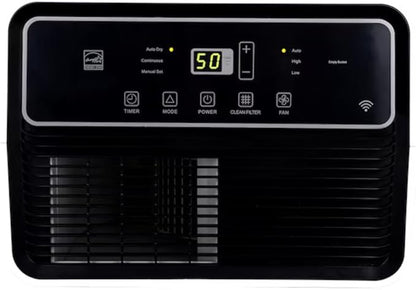 Hisense ConnectLife Smart Control 50 Pint 3-Speeds Dehumidifier, 3 Fan Speeds (High, Low, Auto), WiFi Enabled, Low Noise Airflow System 46 dB, 115v, Up to 4500 sq.ft, DH7021W1WG (Renewed)