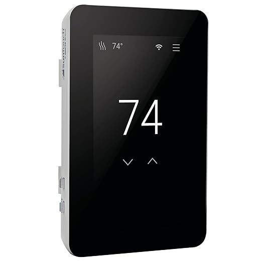 SunTouch SunStat CommandPlus Touchscreen Programmable Smart Wi-Fi Thermostat for Electric Floor Heating Systems, 4.3" Screen, Floor and Air Sensing Control, Energy Monitoring, Remote Access