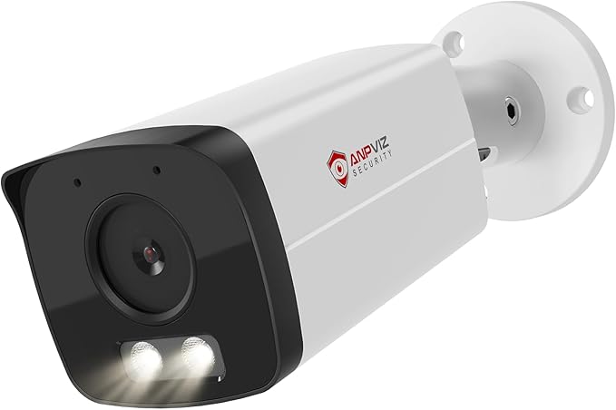 Anpviz 6MP Bullet PoE IP Camera with Smart Dual Light Color Night Vision, Full Metal PoE Security Camera Indoor/Outdoor, AI MD2.0,IP66,Built in Mic,Micro SD Slot,Wired,NDAA, IPC-B8A63WD-S (U Series)