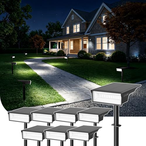 Consciot Solar Spot Lights, Halloween Lights, 3 Colors, 170° Wide Beam