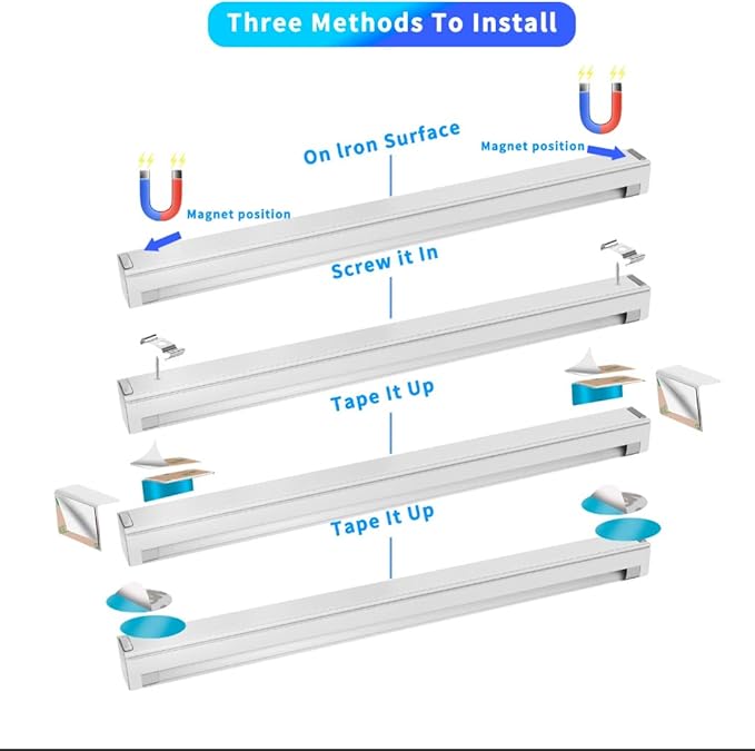 THLIFURE UV Black Light Bar USB DC 10W 1ft LED Blacklight Bar Strip Lights for Bedroom Fluorescent Paint Poster Party Glow in The Dark Light Magnet 2 Pack