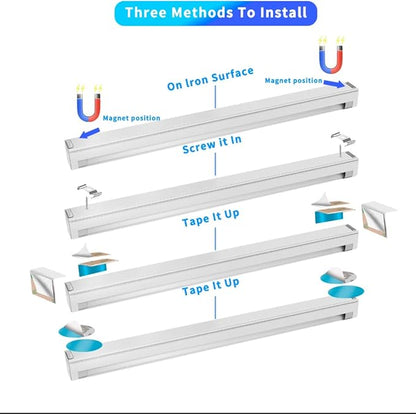 THLIFURE UV Black Light Bar USB DC 10W 1ft LED Blacklight Bar Strip Lights for Bedroom Fluorescent Paint Poster Party Glow in The Dark Light Magnet 2 Pack