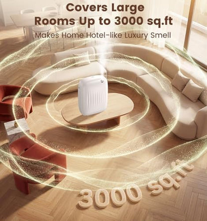 Ziweo Waterless Essential Oil Diffuser 2 x 100mL Hotel Scent Oil, 3000sq.ft