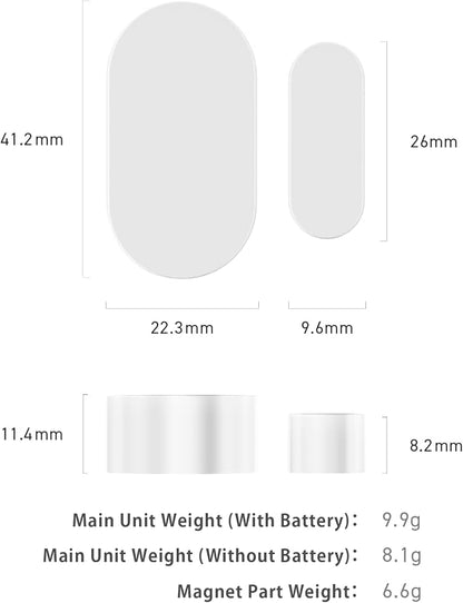 Sesame Open Sensor, Smart Home Security, Door, Window, Sensor with Auto-Lock Support, Smart Lock (White)