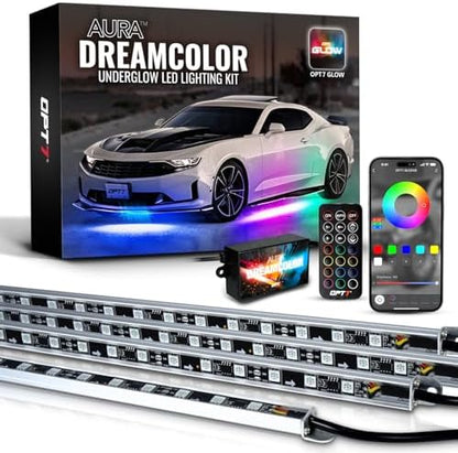 OPT7 Aura DreamColor Underglow Chasing Lights for Car with APP & Remote