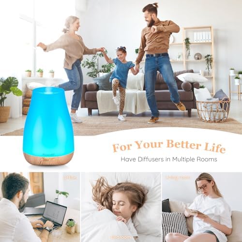 Homeweeks Essential Oil Diffuser for Room 100 ML 1 Pack