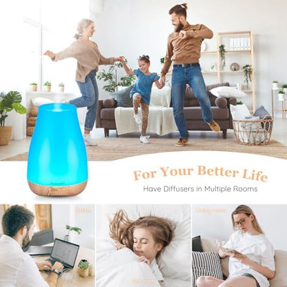 Homeweeks Essential Oil Diffuser for Room 100 ML 1 Pack