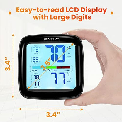 SMARTRO SC42 Professional Digital Hygrometer Indoor Thermometer 2 Pieces