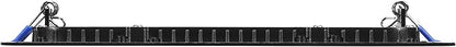 Maxxima 8 in. 5 CCT Square Recessed LED Downlight, 1400 Lumens, Slim Flat Panel Color Selectable (2700K/3000K/3500K/4000K/5000K), Dimmable, Canless IC Rated, Black Trim, J-Box Included