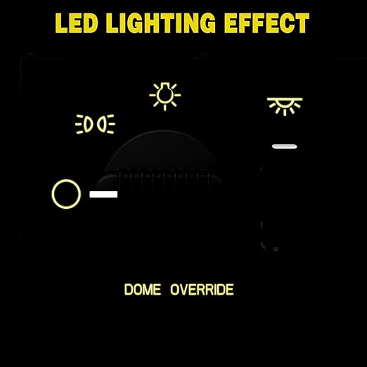 Nilight Headlight Dimmer Switch Compatible with 1999 2000 2001 2002 Suburban Tahoe GMC Sierra 1500 2500 Chevy Silverado 3500 with Yellowish LED Light