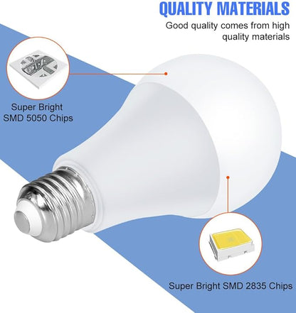 6Pcs 25W LED Dimmable Bulbs E27/E26 Timing Colorful Mood Lamp 15Colors Changing 4 Dynamic Modes Multifunction Smart Indoor Atmosphere Nightlight AC85-265V Bar Background Decoration Lighting