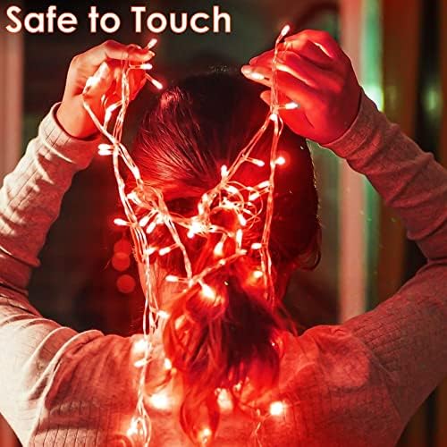 200 LED Connectable String Lights, 66FT Christmas Lights Outdoor Indoor
