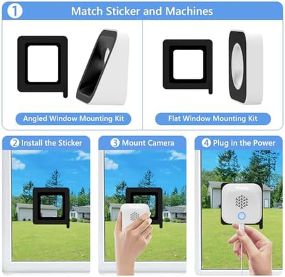 3K 5MP Window Camera with 20° Tilt Angle Dual Mount for 1st & 2nd Floor