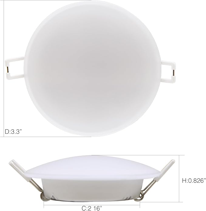 3Inch LED RV Interior Light Recessed Mount - 6 Packs, 12V RV Puck Light, 6000K Day Light, for RV Camper Trailer Motorhome Boat