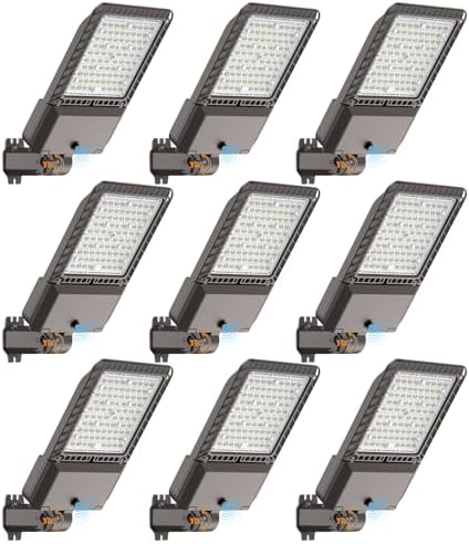 AIKVSXER 240W LED Parking Lot Light 60000LM Outdoor Street Lights 9 Pack