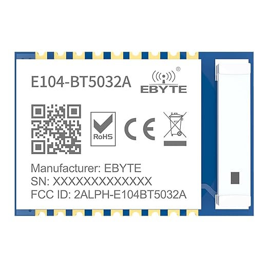BLE 5.0 nRF52832 Bluetooth Module 4dbm Serial to BLE E104-BT5032A SMD Ceramic Antenna Wireless transceiver Module
