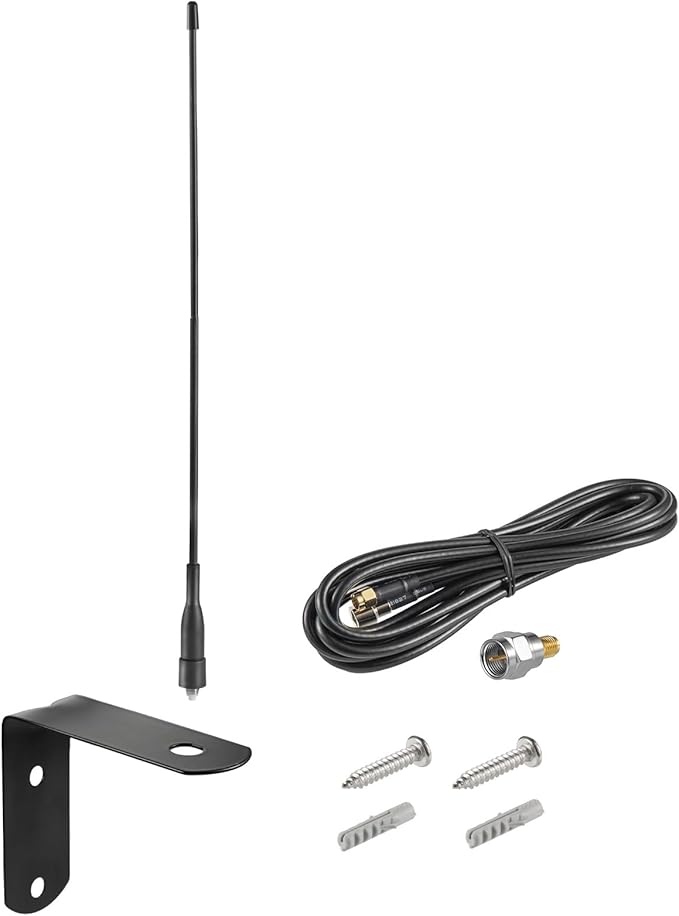 Extended Long Range 433Mhz 433.92MHz Flexible Whip Receiver Antenna for Remote GTO Mighty Mule LiftMaster Ghost Etc Smart Gate Door Opener Alarm System Signal Booster，Distance up to 500 ft+, Eifagur