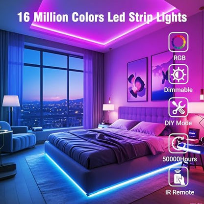 VOLIVO 130FT LED Strip Lights RGB Color Changing