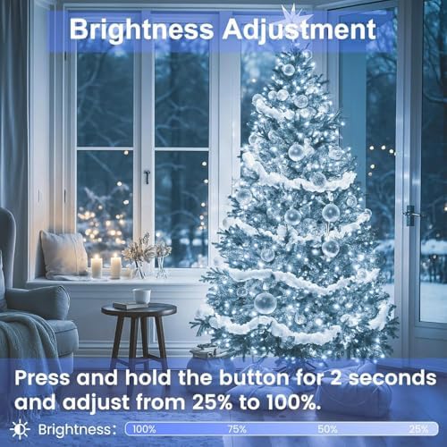 200 LED Connectable String Lights, 66FT Christmas Lights Outdoor Indoor