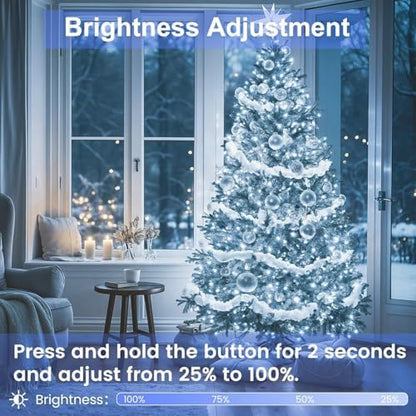 200 LED Connectable String Lights, 66FT Christmas Lights Outdoor Indoor
