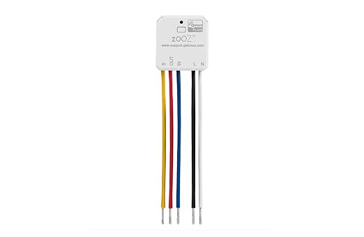 Zooz 700 Series Z-Wave Long Range Smart Relay ZEN51 | Installs Behind Wall Switch Or at The Light | Compatible with SmartThings, Hubitat, and Home Assistant | Z-Wave Hub Required (Sold Separately)