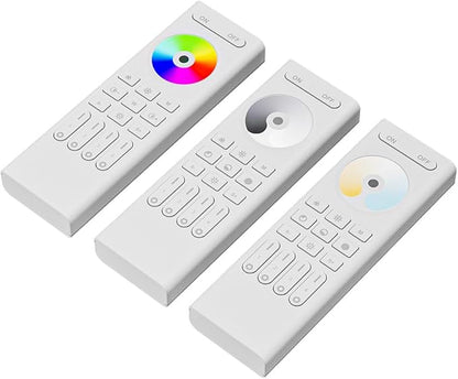 RC02RF Wireless 2.4G RF 4 Zone CCT Dual White Wall Mounted & Mobile Smart Remote Powered by 2XAAA Batteries 3V Work with C02W C02Z C02RF Controller