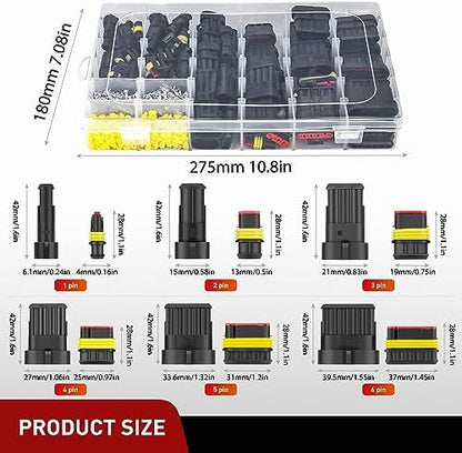 Nilight 622PCS 1 2 3 4 5 6 Pin Electrical Connector ‎Plug and Play 43 Sets