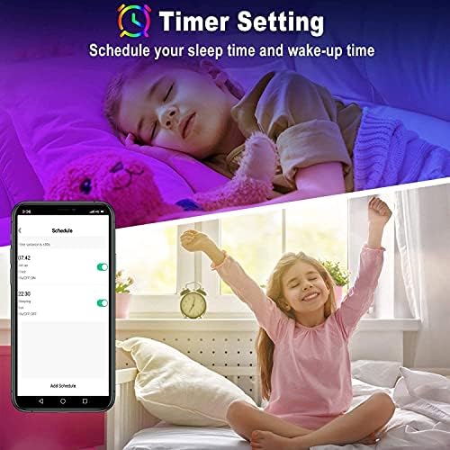 Keepsmile 50ft Led Lights for Bedroom, Bluetooth Smart APP Control RGB Color Changing Led Strip Lights with Remote Control and Power Adapter Led Lights for Room Kitchen Party Home Decoration