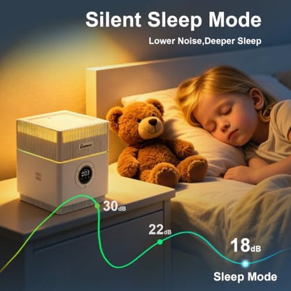 Air Purifier and Humidifier Combo for Office Bedroom
