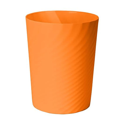 Trash Can - Small Waste basketbin - 1.8 Gallon- for Office,Home,Bathroom,Kitchen - Orange