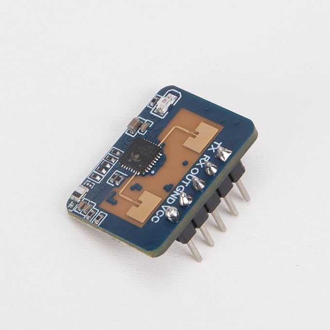 ZORZA 1Pcs LD2410C 24GHz Millimeter-Wave Human Presence Radar Sensor 5V | Detection Distance 0.75m~6m Adjustable,Angle ± 60°,Non-Contact,No Complex Coding,GPIO UART Output,for Home Assistant ESP32