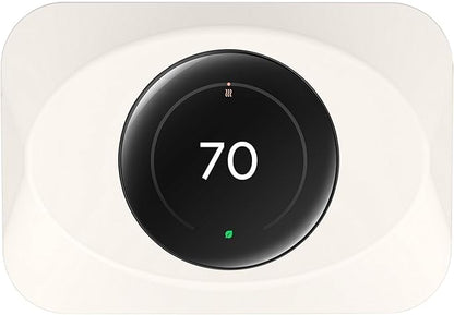Wall Plate Cover Compatible with Google Nest Learning Thermostat (4th Gen), Practical Trim Kit for Nest Learning Thermostat 4, Snap fit Design, Snap fit Design (Biege, 1 Pack)