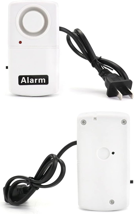 QWORK Power Failure Alarm, 4 Pack Automatic Power Cut Failure Outage Alarm 120db LED Indicator Smart Warning Siren Power by 9V Battery (NOT Included), Plug 220V