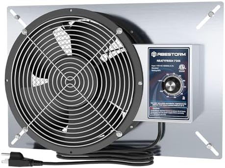 Abestorm 720 CFM Crawlspace Ventilation Fan with Humidistat 10 Inch