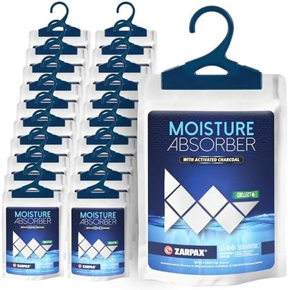 Zarpax Activated Charcoal Moisture Absorber Bags 7.5 oz - Set of 20