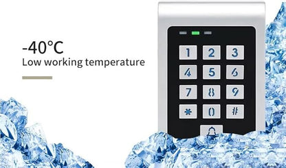 Smart WiFi Metal Outdoor Keypad RFID Access Controller with Tuya Phone App Remote Control 600lbs Magnetic Lock Push Exit Button Commercial WiFi Access Control System
