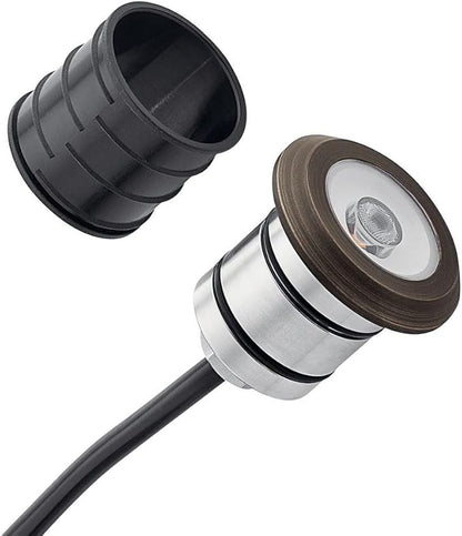 Kichler 16140SS27 Transitional LED Mini All-Purpose from Landscape LED Collection in Pewter, Nickel, Silver Finish,