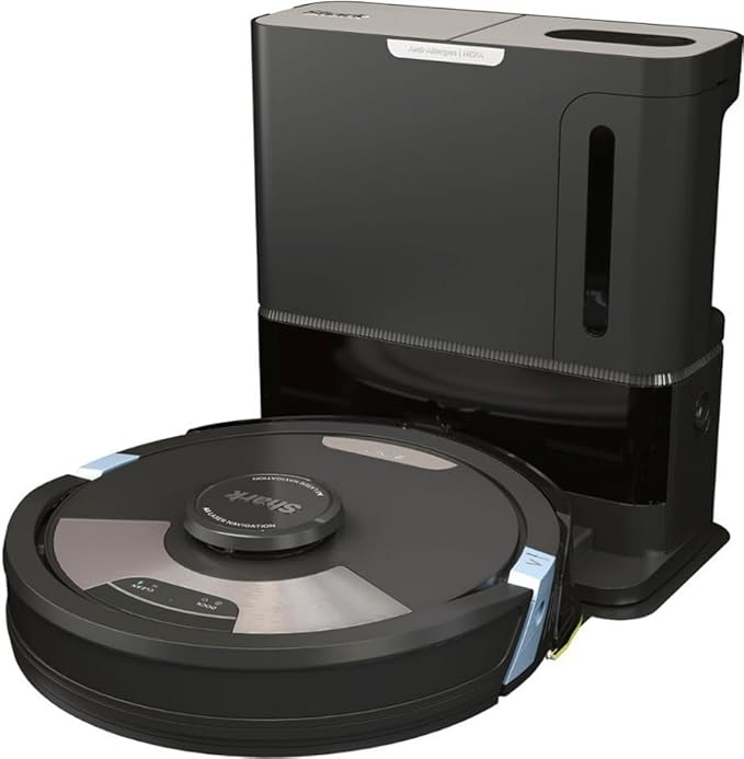 Shark AI Ultra 2in1 Robot Vacuum & Mop with Sonic Mopping, Matrix Clean, Home Mapping, HEPA Bagless Self Empty Base, CleanEdge Technology, for Pet Hair, Wifi, Works with Alexa, Black/Silver (Renewed)
