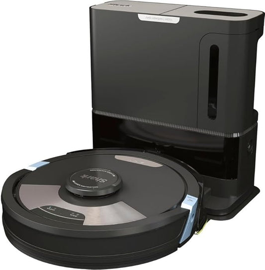 Shark AI Ultra 2in1 Robot Vacuum & Mop with Sonic Mopping, Matrix Clean, Home Mapping, HEPA Bagless Self Empty Base, CleanEdge Technology, for Pet Hair, Wifi, Works with Alexa, Black/Silver (Renewed)