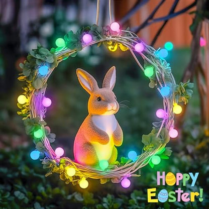 JMEXSUSS 33 ft 100 LED Connectable Globe Easter Lights String Indoor
