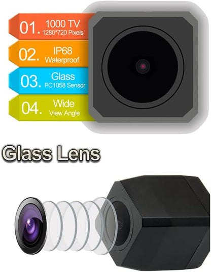 Vlicevrn HD Fisheye Vehicle Car Rear View Camera Night Vision Backup Parking Camera for Toyota 4Runner N210 MK4 / Hilux Surf N210 / SW4 N210 MK4 / Fortuner/Innova (Full Fixed)