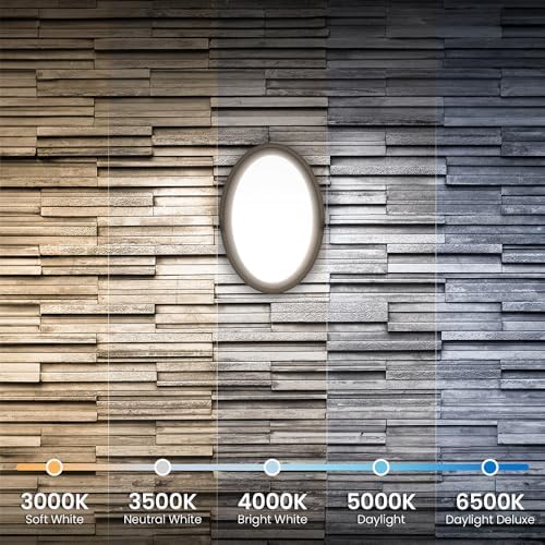 Feit Electric LED Outdoor Wall Light, 1200 Lumens Dusk-to-Dawn Porch Light with 5CCT Selectable Color (3000K–6500K), Bronze Exterior Wall Mount Fixture, Wet Rated LED Sconce S10OWM/5CCT/DD/BZ