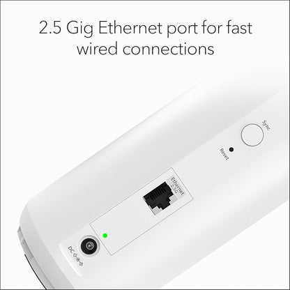 NETGEAR Orbi 370 Series (RBE370) Dual-Band WiFi 7 Mesh Network Add-on Satellite – Works with RBE372, RBE373, RBE374, Security Features, 5 Gbps, Adds Coverage up to 2,000 sq. ft., BE5000