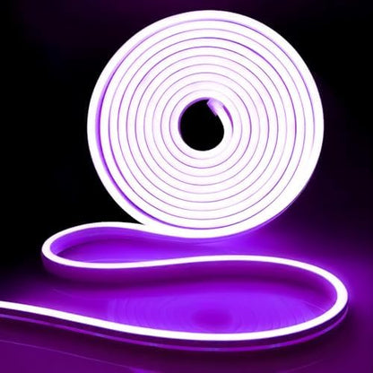 iNextStation 16.4FT 12V LED Strip Lights Purple Neon Rope Lights (No Plug)
