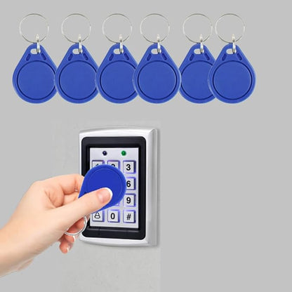 10-Pack RFID Keychain 13.56MHz Access Control Card IC Card Suitable for Access Control System Keychain Card Token Tag